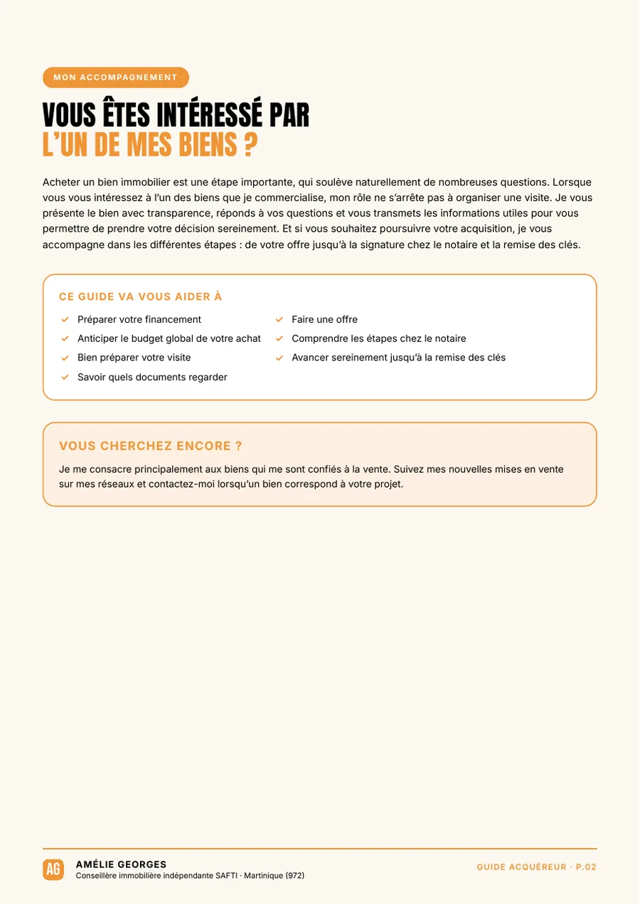 Page du guide : Mon accompagnement